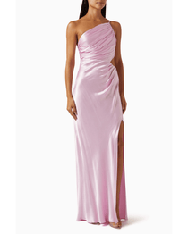 La Lune Gathered Maxi Dress - Endless - UAE Rental and Resale for Women's Fashion