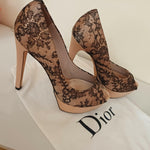 Lace Peep-toe Platform Pumps - Endless - UAE Rental and Resale for Women's Fashion