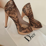 Lace Peep-toe Platform Pumps - Endless - UAE Rental and Resale for Women's Fashion