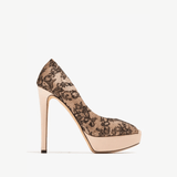 Lace Peep-toe Platform Pumps - Endless - UAE Rental and Resale for Women's Fashion