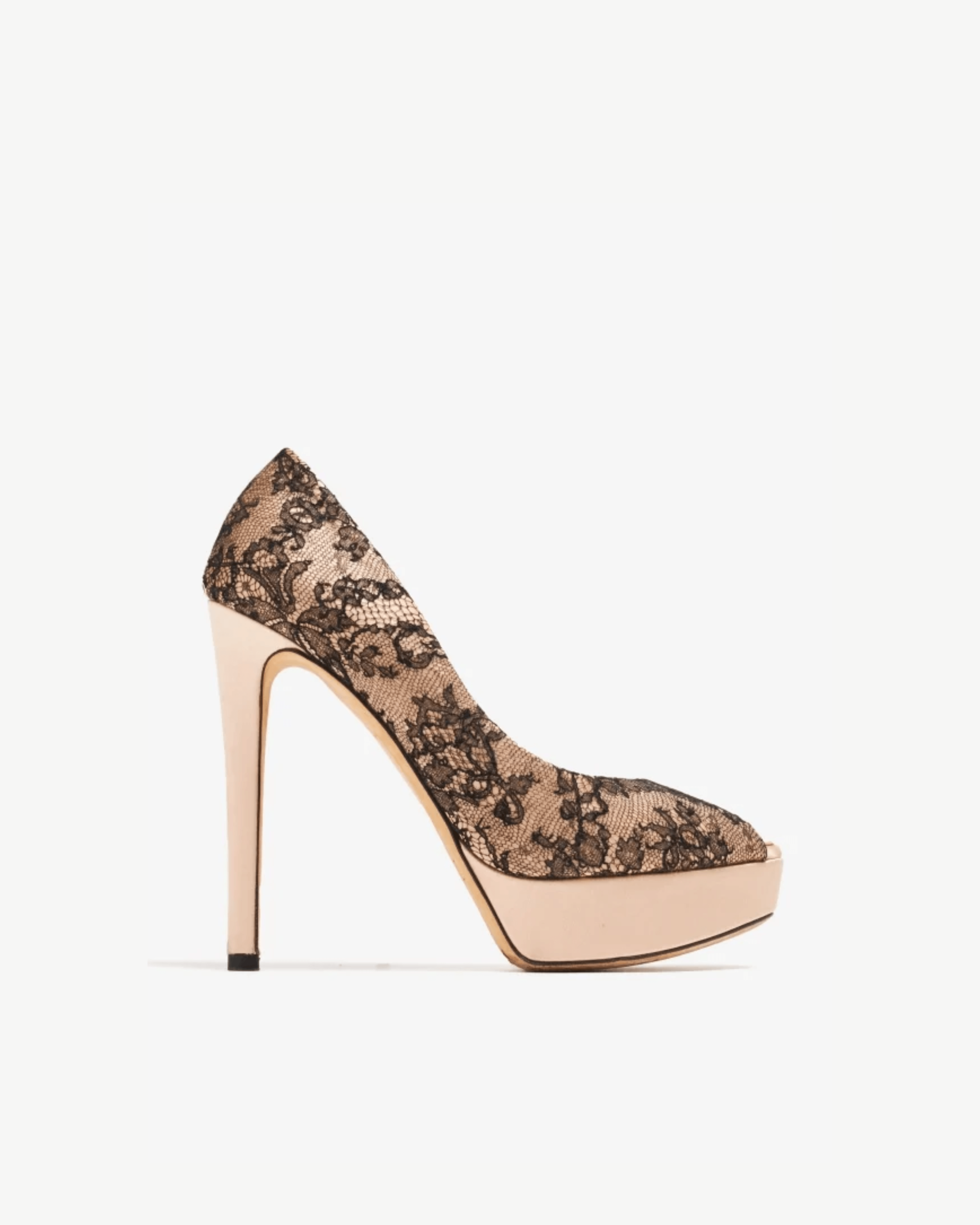 Lace Peep-toe Platform Pumps - Endless - UAE Rental and Resale for Women's Fashion