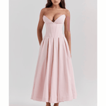 Lady Ballerina Pink Strapless Midi Dress - Endless - UAE Rental and Resale for Women's Fashion