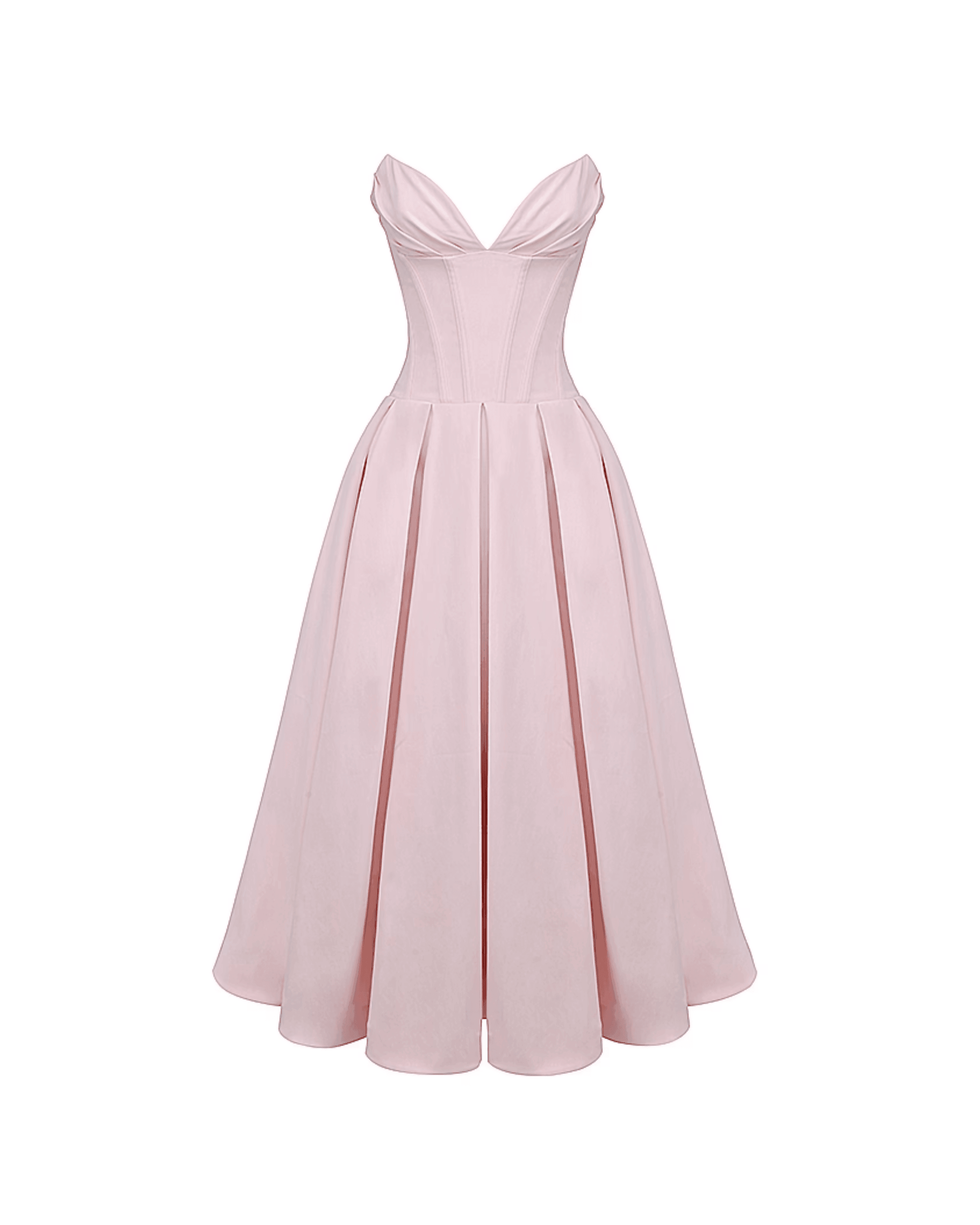 Lady Ballerina Pink Strapless Midi Dress - Endless - UAE Rental and Resale for Women's Fashion
