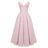 Lady Ballerina Pink Strapless Midi Dress - Endless - UAE Rental and Resale for Women's Fashion