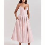 Lady Ballerina Pink Strapless Midi Dress - Endless - UAE Rental and Resale for Women's Fashion