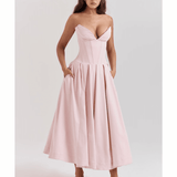 Lady Ballerina Pink Strapless Midi Dress - Endless - UAE Rental and Resale for Women's Fashion