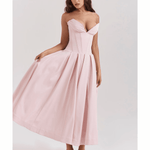 Lady Ballerina Pink Strapless Midi Dress - Endless - UAE Rental and Resale for Women's Fashion