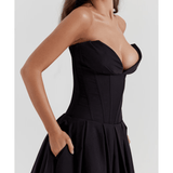 Lady Black Strapless Midi Dress - Endless - UAE Rental and Resale for Women's Fashion