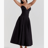 Lady Black Strapless Midi Dress - Endless - UAE Rental and Resale for Women's Fashion