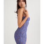 Lala Lavender Lace Mini Dress - Endless - UAE Rental and Resale for Women's Fashion