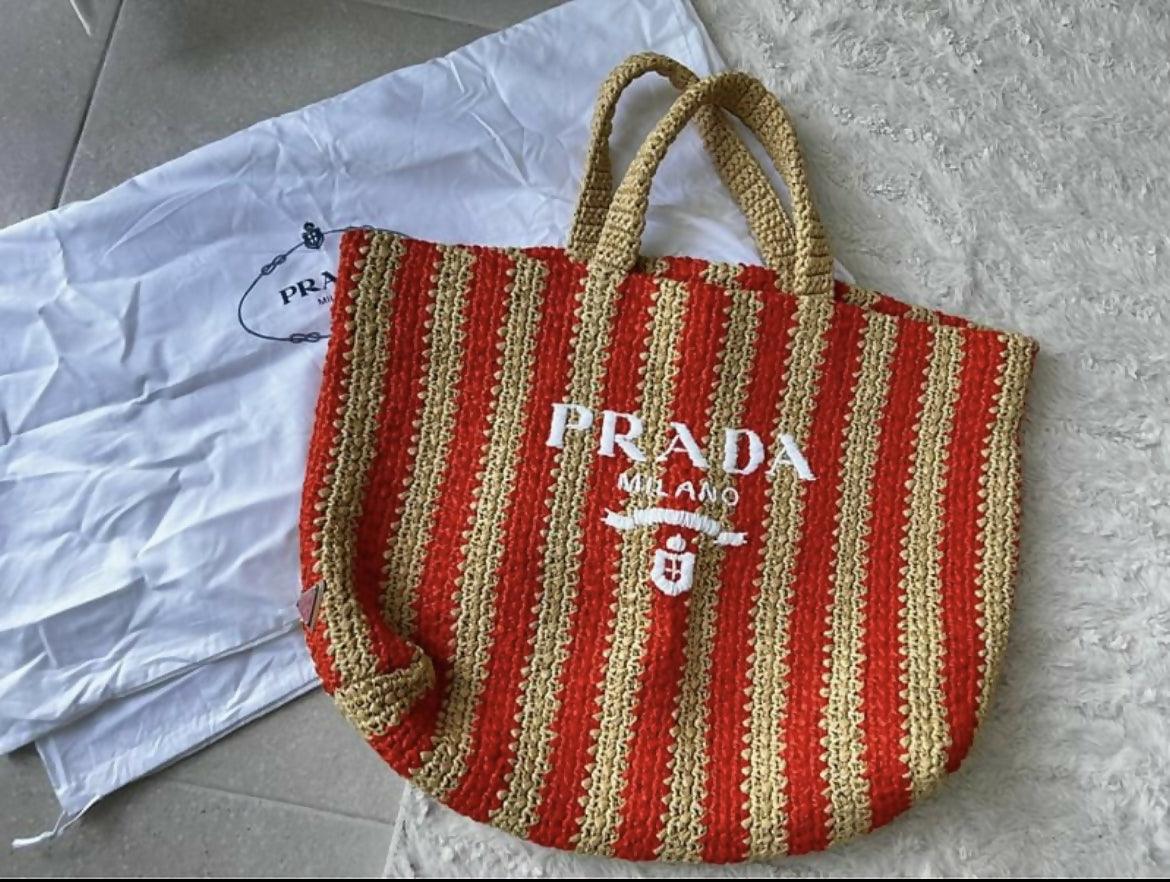 Large Prada Raffia Tote - Endless