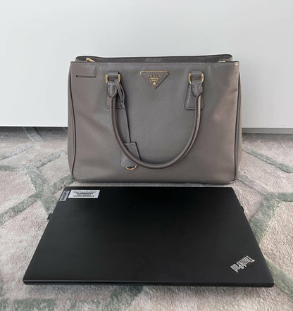Large Staffiano Beige Leather Handbag - Endless