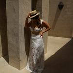Laser Cut Floral Maxi Skirt - Endless - UAE Rental and Resale for Women's Fashion