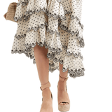 Lauren scalloped suede espadrille wedge sandals - Endless - UAE Rental and Resale for Women's Fashion