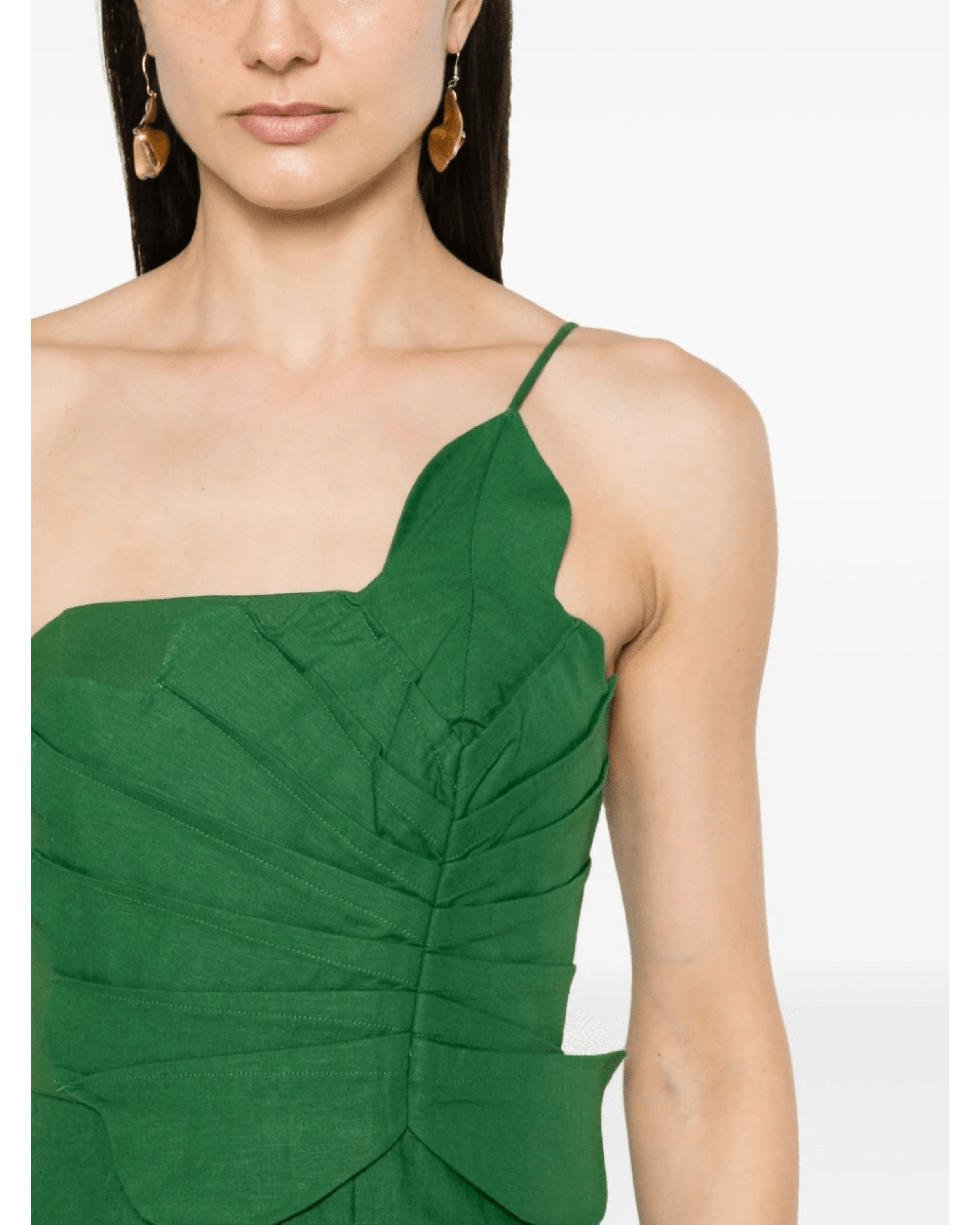 Lea One-shoulder Pleated Mini Dress - Endless - UAE Rental and Resale for Women's Fashion