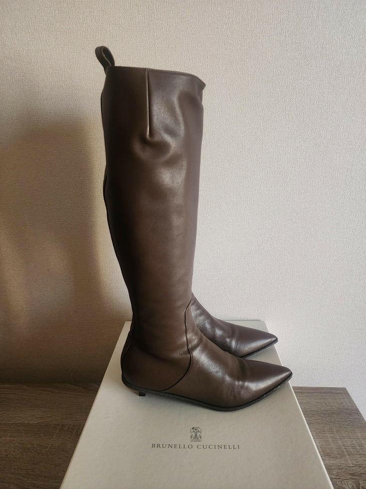 Leather Long Boots - Endless - UAE Rental and Resale for Women's Fashion