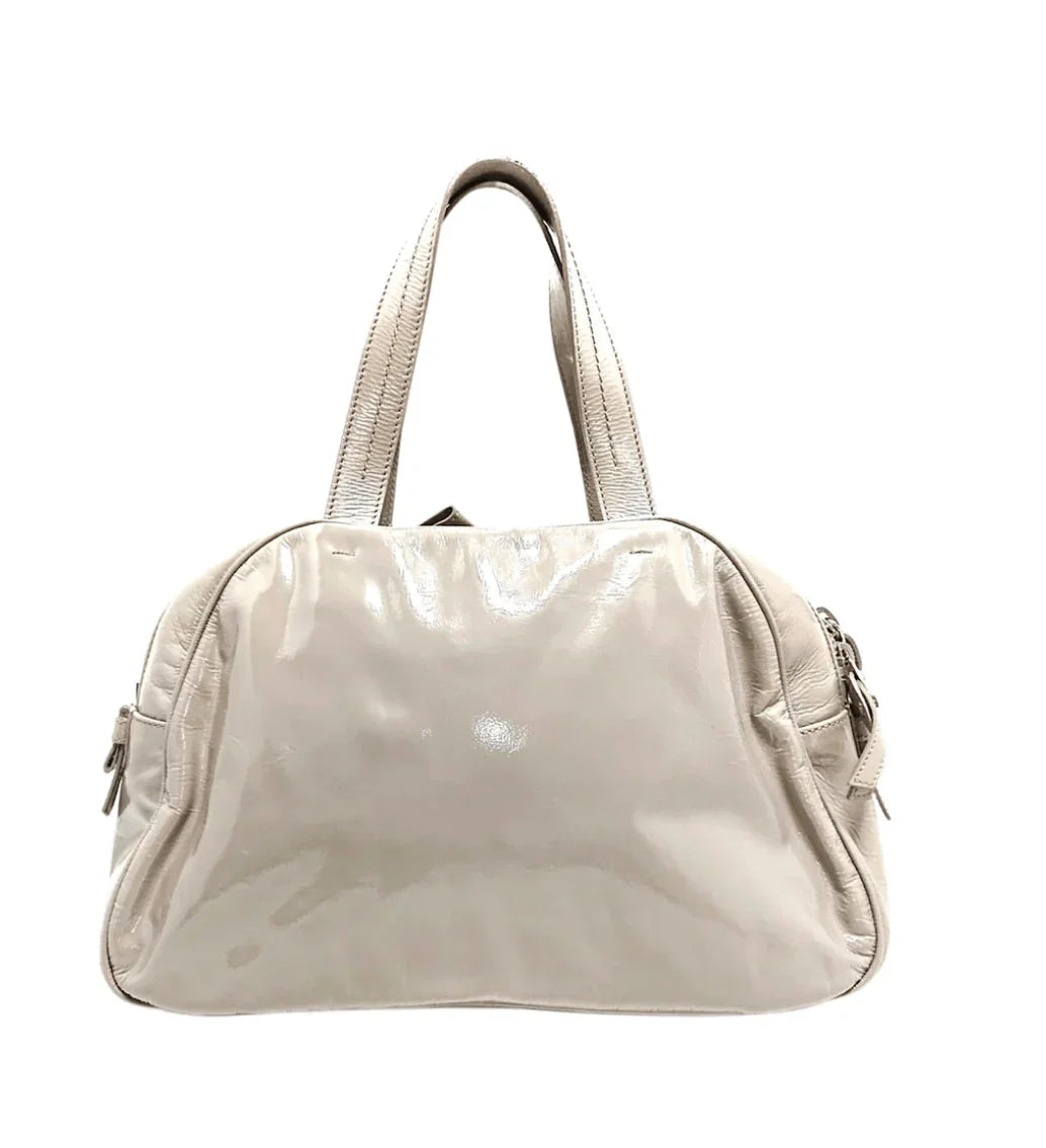 Leather Patent Bow Shoulder Tote Bag - Endless - UAE Rental and Resale for Women's Fashion