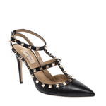 Leather Rockstud Pointed Toe Ankle Strap Sandals - Endless - UAE Rental and Resale for Women's Fashion