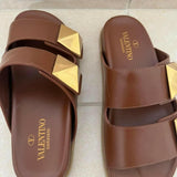 Leather Slip On Slide Sandals - Endless - UAE Rental and Resale for Women's Fashion