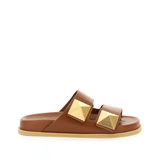 Leather Slip On Slide Sandals - Endless - UAE Rental and Resale for Women's Fashion