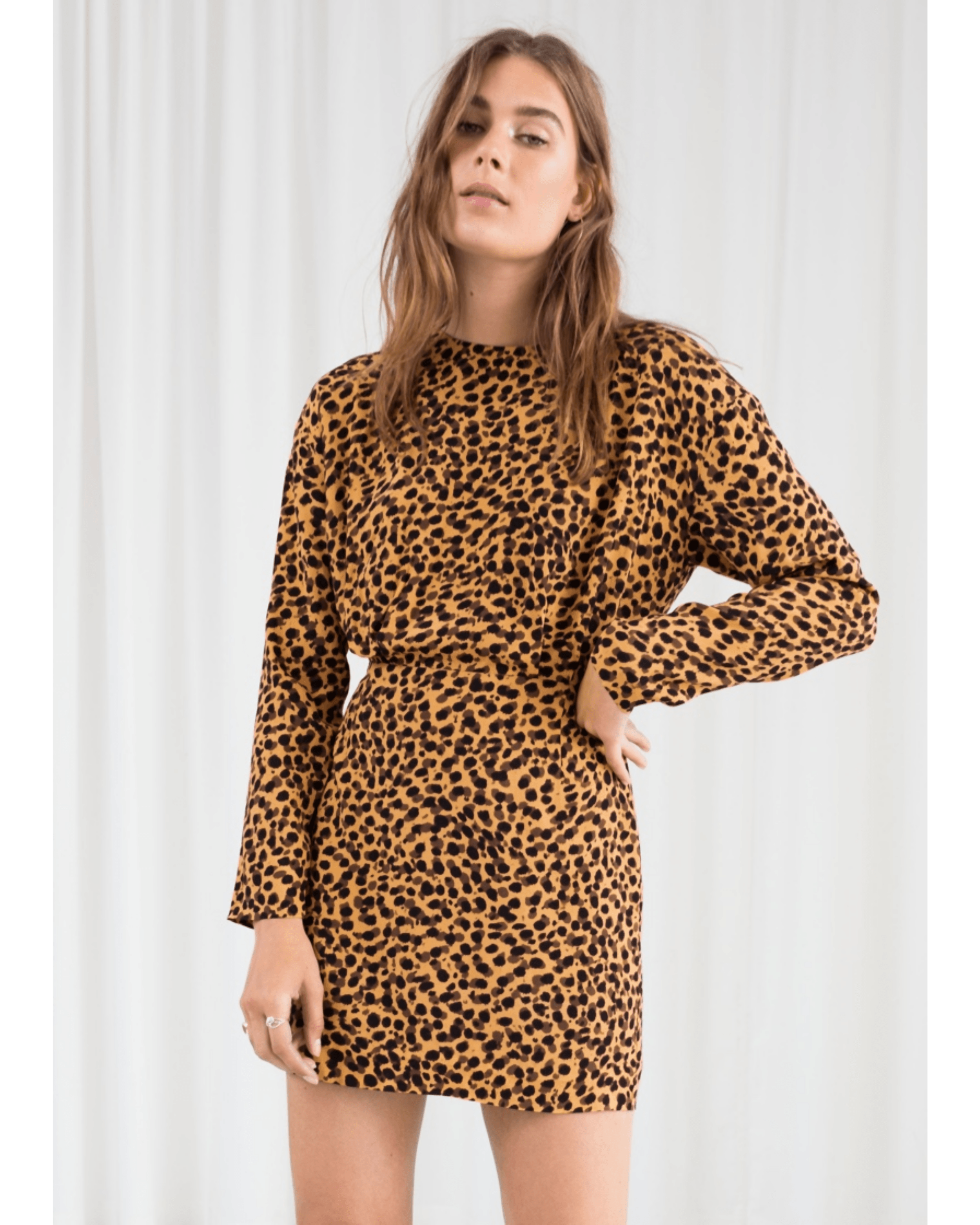 Leopard Print Mini Dress - Endless - UAE Rental and Resale for Women's Fashion