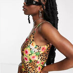 Leopard Print Satin Midi Dress - Endless - UAE Rental and Resale for Women's Fashion