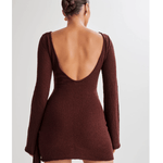Liana Long Sleeve Knit Mini Dress - Endless - UAE Rental and Resale for Women's Fashion