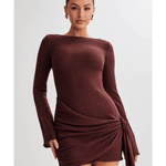 Liana Long Sleeve Knit Mini Dress - Endless - UAE Rental and Resale for Women's Fashion