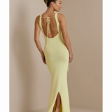 Lilly Maxi Dress Lemon - Endless - UAE Rental and Resale for Women's Fashion