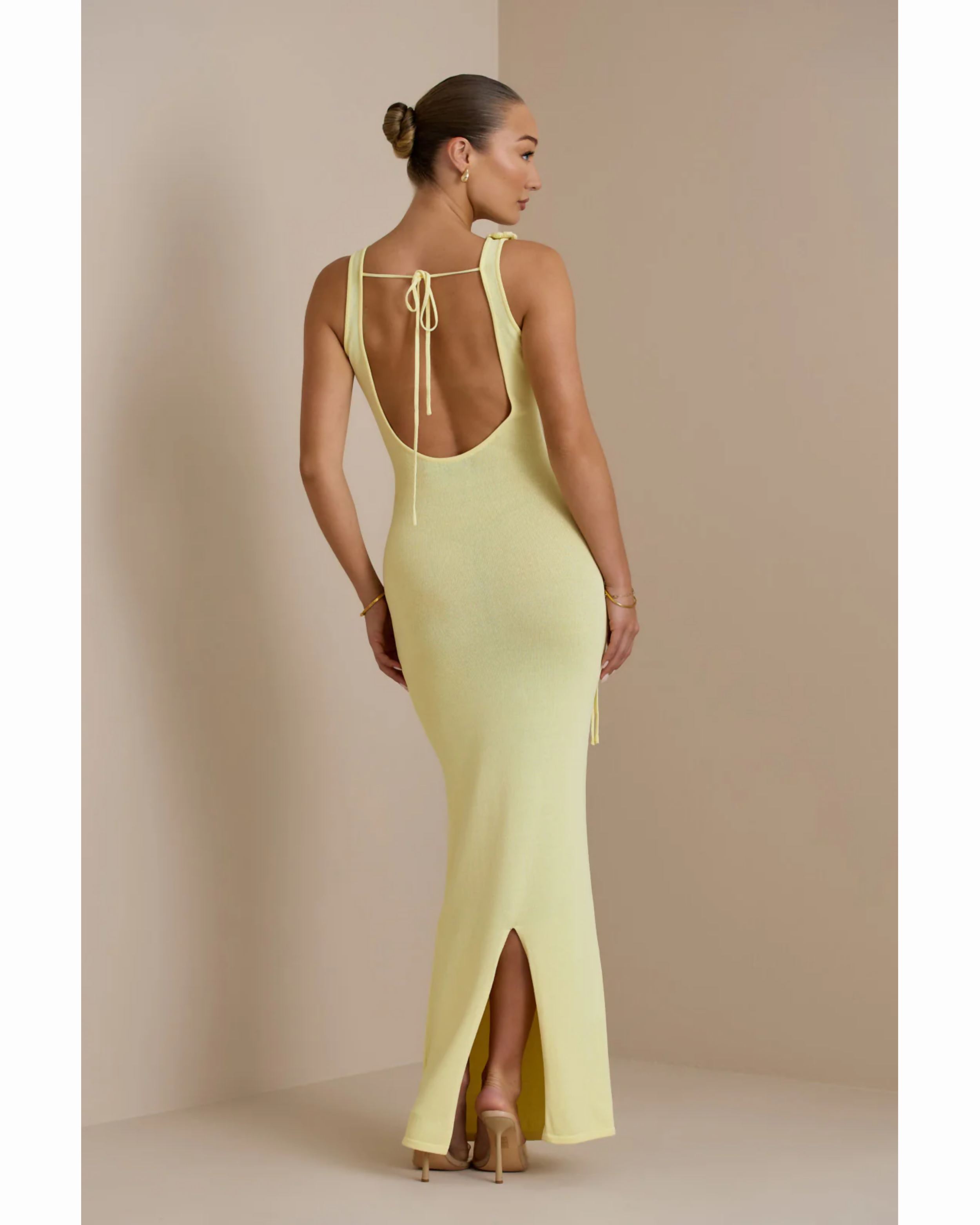 Lilly Maxi Dress Lemon - Endless - UAE Rental and Resale for Women's Fashion