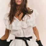 Liv Cotton Ruffled Heritage Dress - Endless - UAE Rental and Resale for Women's Fashion
