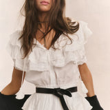 Liv Cotton Ruffled Heritage Dress - Endless - UAE Rental and Resale for Women's Fashion
