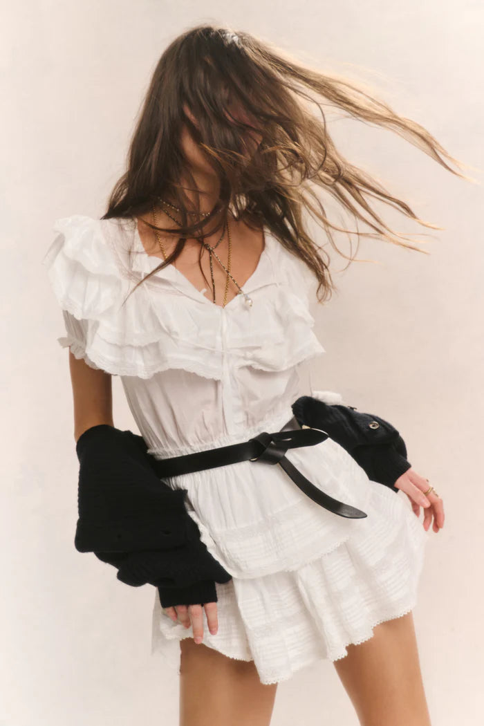 Liv Cotton Ruffled Heritage Dress - Endless - UAE Rental and Resale for Women's Fashion
