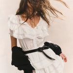 Liv Cotton Ruffled Heritage Dress - Endless - UAE Rental and Resale for Women's Fashion