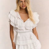 Liv Cotton Ruffled Heritage Dress - Endless - UAE Rental and Resale for Women's Fashion