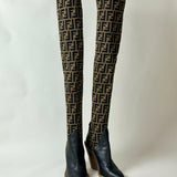 Logo Over The Knee Heel Boots - Endless - UAE Rental and Resale for Women's Fashion