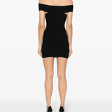Logo-plaque Ribbed Mini Dress - Endless - UAE Rental and Resale for Women's Fashion