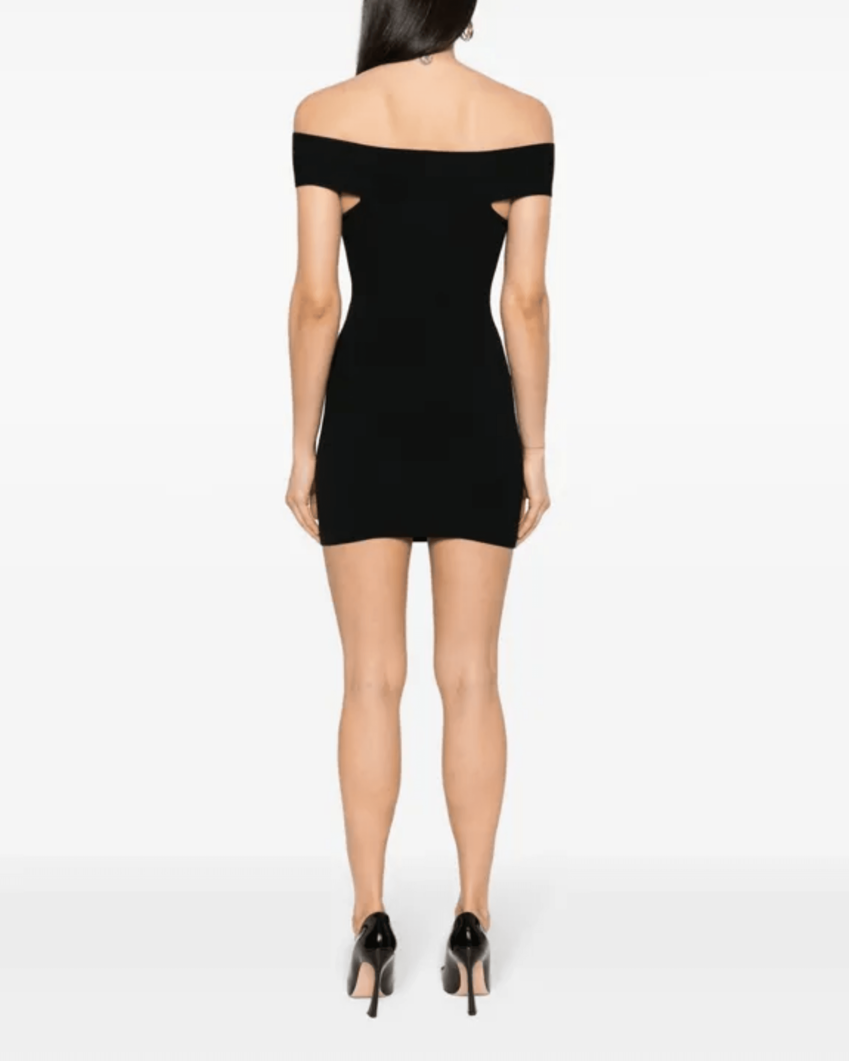 Logo-plaque Ribbed Mini Dress - Endless - UAE Rental and Resale for Women's Fashion