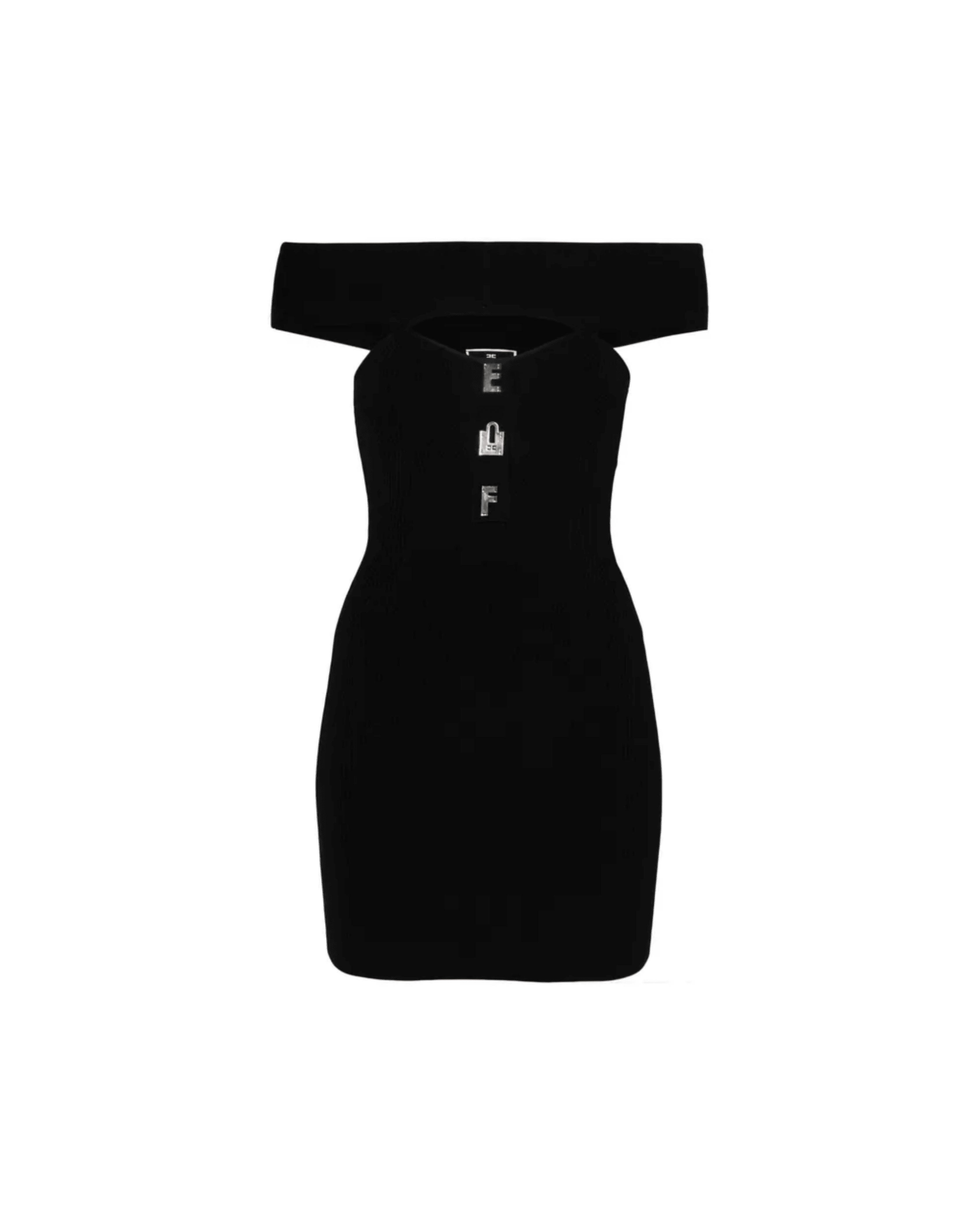 Logo-plaque Ribbed Mini Dress - Endless - UAE Rental and Resale for Women's Fashion
