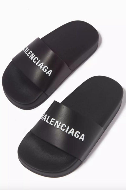 Logo Pool Slides in Black & White - Endless