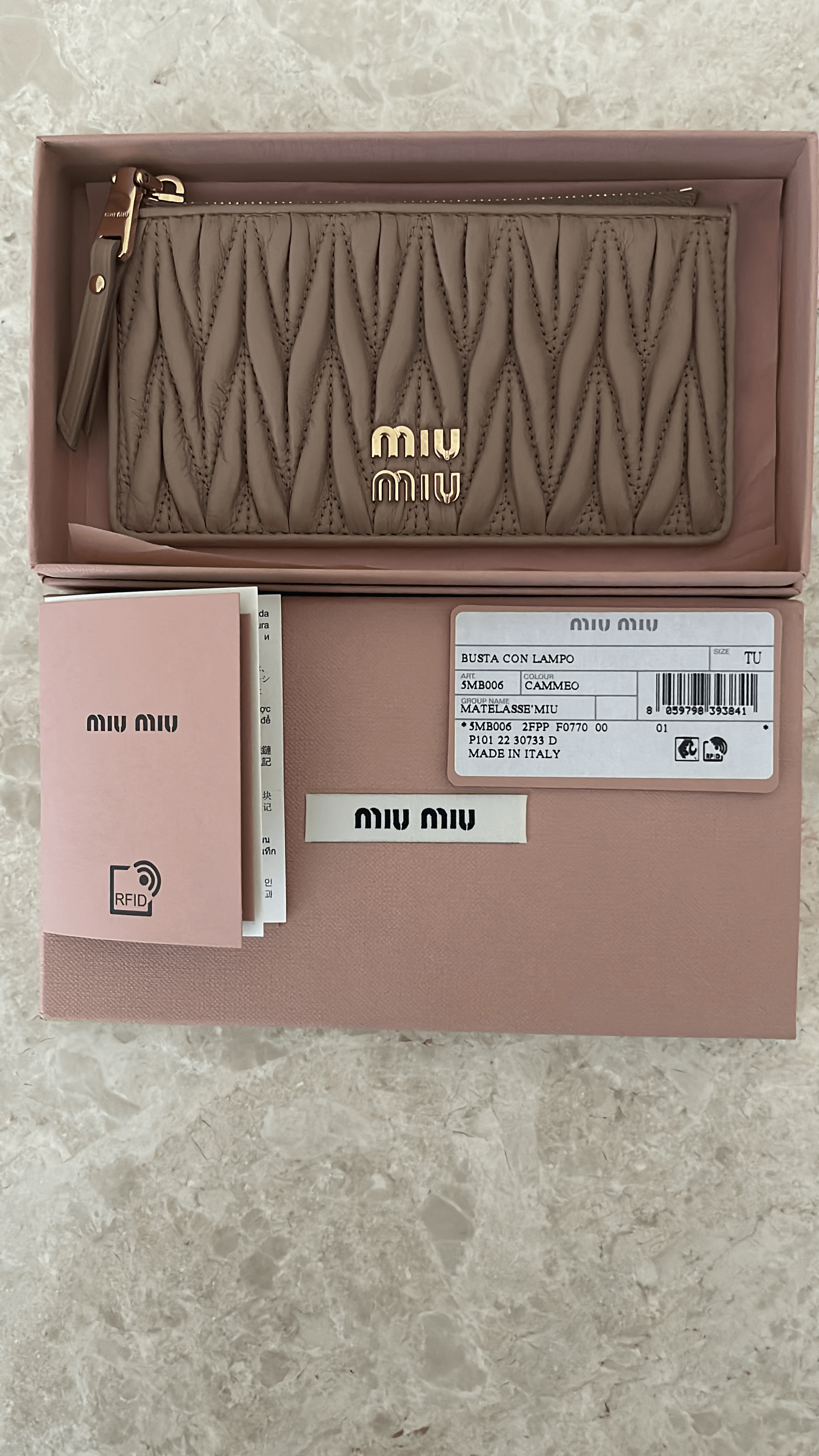 Long Matelasse Card Holder in Nappa Leather - Endless - UAE Rental and Resale for Women's Fashion