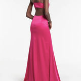 Long Satin Party Dress