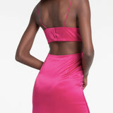 Long Satin Party Dress