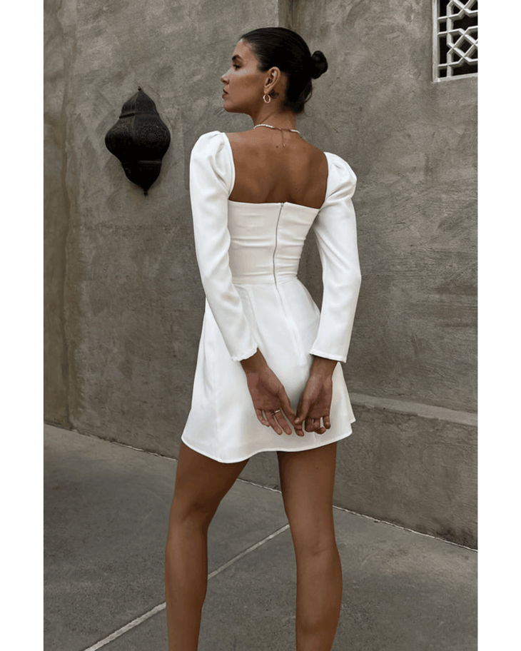 Long Sleeve A-Line Mini Dress - Endless - UAE Rental and Resale for Women's Fashion
