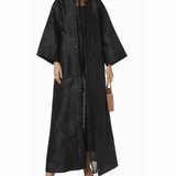 Long Sleeve Abaya in Raw Silk - Endless - UAE Rental and Resale for Women's Fashion