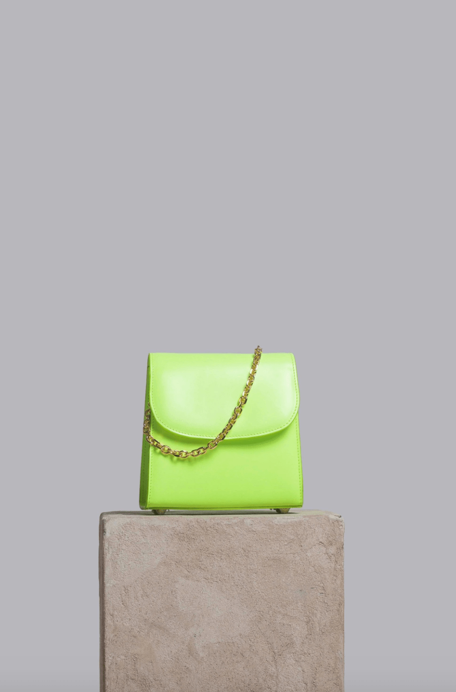 Loop Neon Leather Gold Chain Handbag - Endless