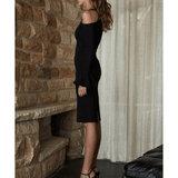 Lori Open Shoulder Bodycon Dress - Endless - UAE Rental and Resale for Women's Fashion