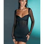 Lorient Long-sleeved Knit Mini Dress - Endless - UAE Rental and Resale for Women's Fashion