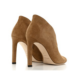 Lorna Caramel Suede Open Toe Booties - Endless - UAE Rental and Resale for Women's Fashion