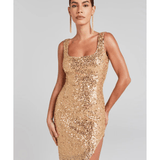 Louisa Gold Dress - Endless - UAE Rental and Resale for Women's Fashion